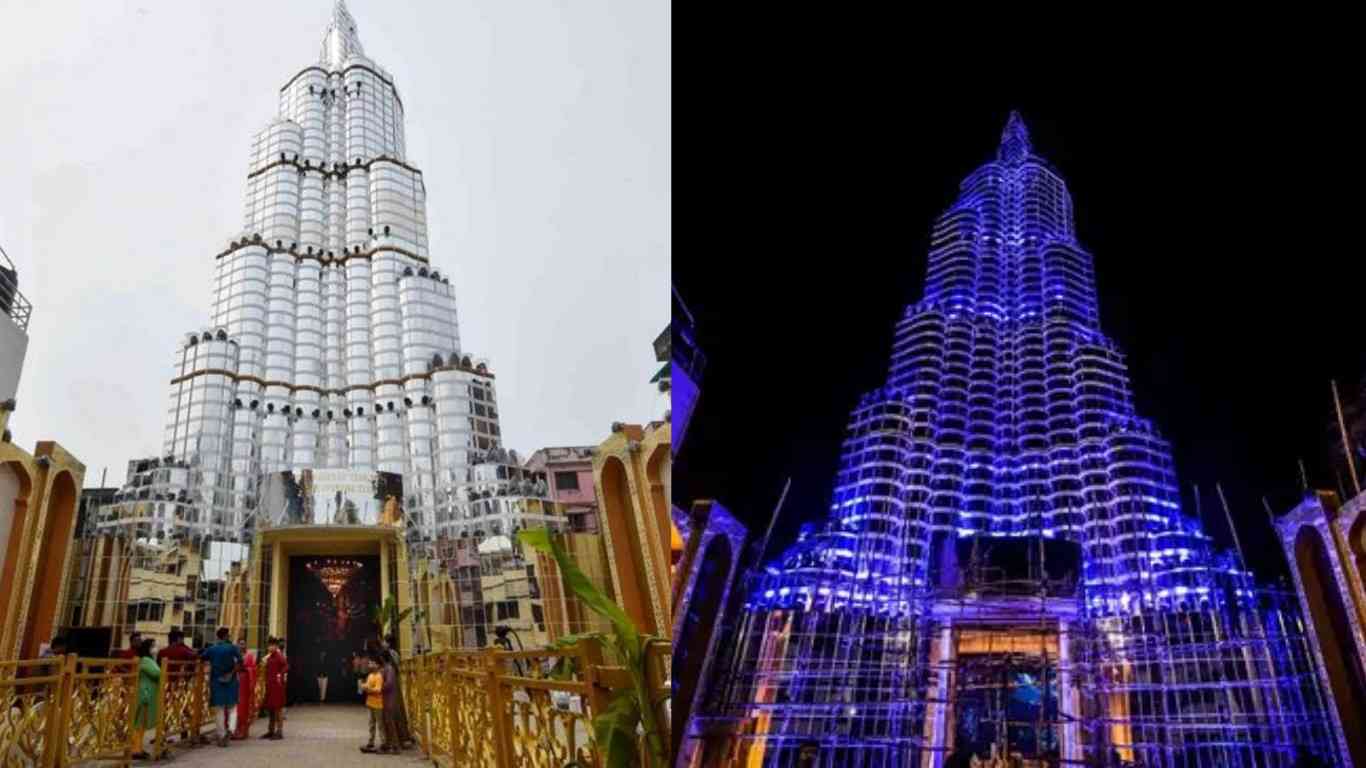 Burj Khalifa Pandal in Kolkata